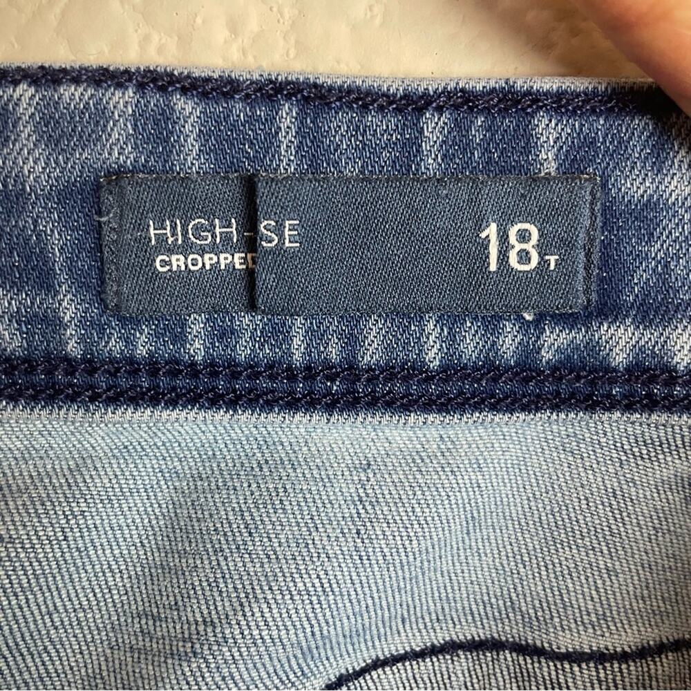 J Jill Blue Denim High Rise Cropped Jeans 18 Tall - Picture 5 of 11